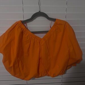 Endless Rose Vibrant Orange Crop Top